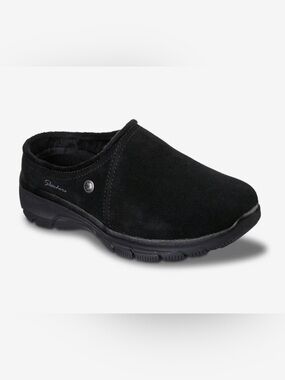 Skechers Men’s Black Slip-On Vegan Suede Mule Size 10